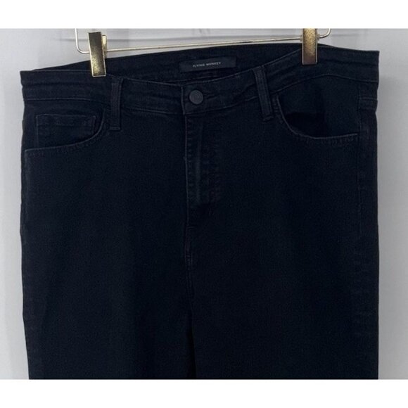 Buckle Flying Monkey High Rise Ankle Skinny Black Jeans Women's Size 32 27" Ins - Picture 2 of 10